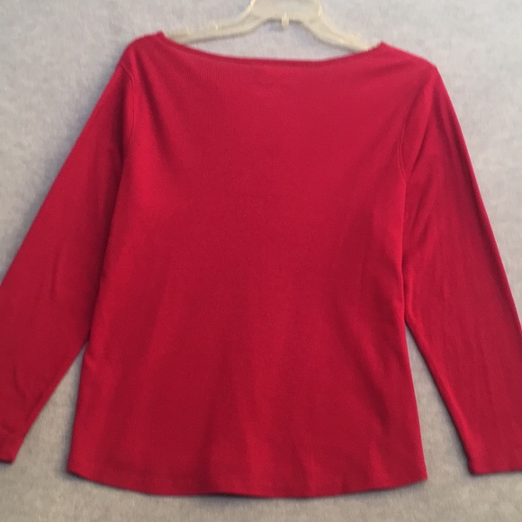 French Laundry Embellished V Neck Stretch Knit Top - Picture 2 of 10